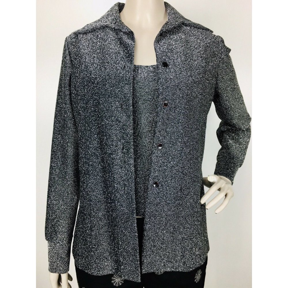 1950's Lurex Cardigan and Shell 2 Piece Set